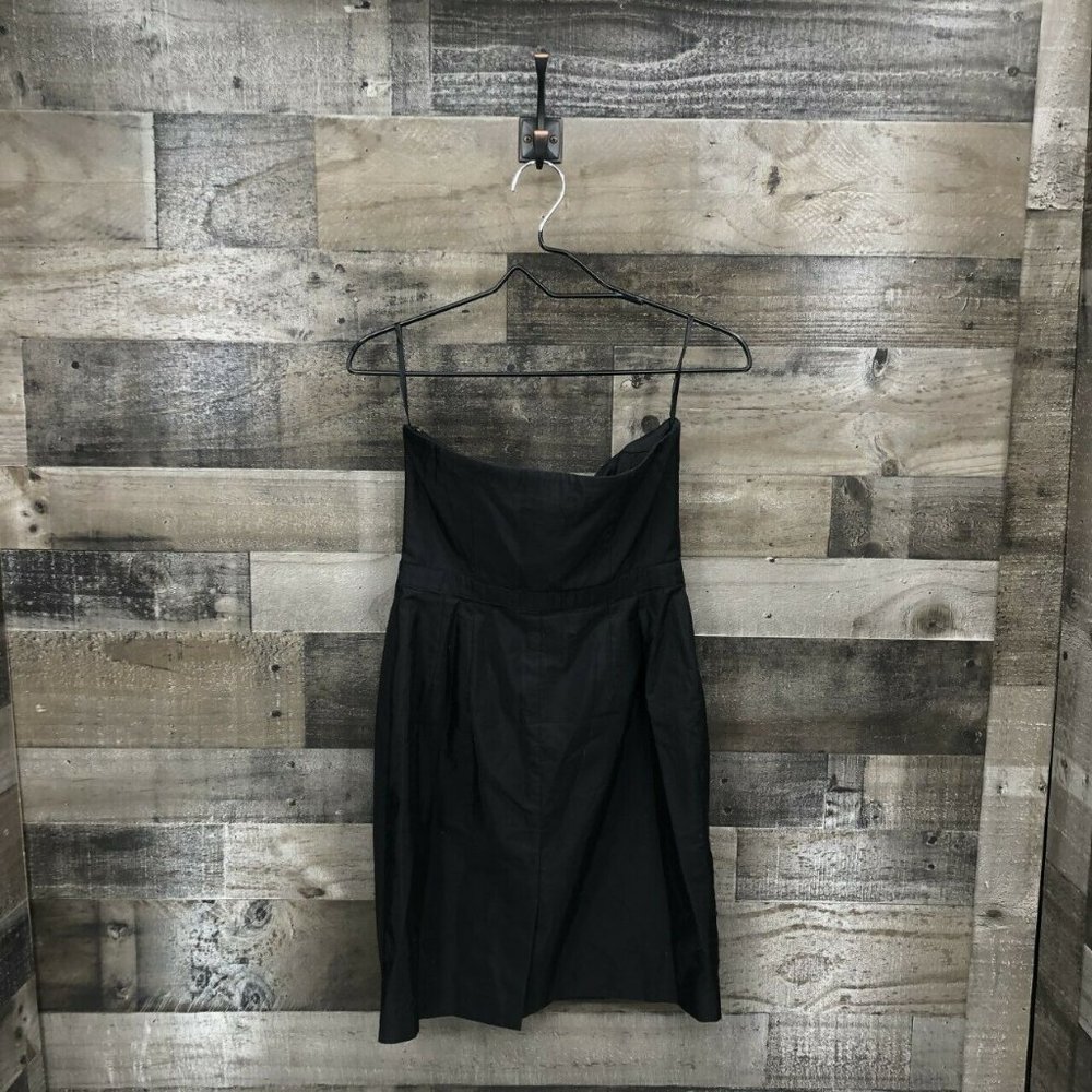 Ann Taylor Loft Strapless Little Black Dress Sz 0 - Picture 8 of 8